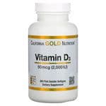 Витамин Д 125 мкг 2000 МЕ California Gold Nutrition